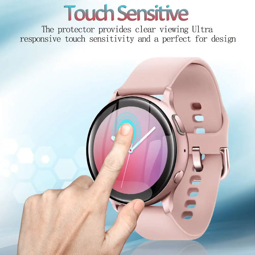Защитное стекло Active 2 для samsung Galaxy Watch Active 2 44 мм 40 мм/46 мм/42 мм gear S3 Frontier/S2/Sport 3D HD на весь экран