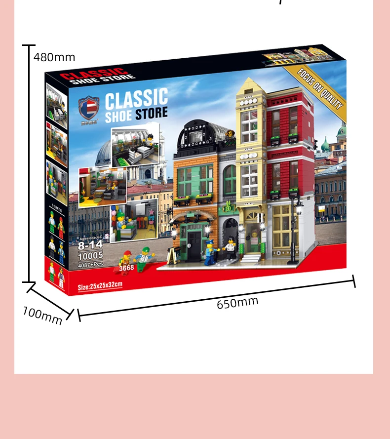 MOC City Street Series Old Fishing Store Houseboat Restaurant Model Building Blocks Toys For Children Fit Lepining Bricks Gifts