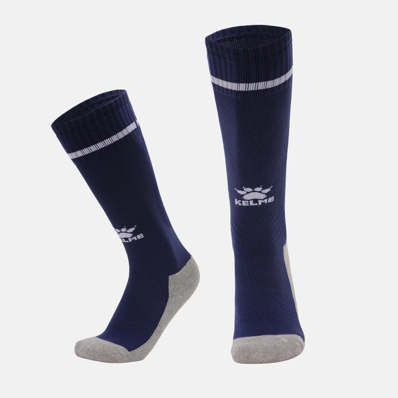 Soccer Socks KELME Kid Soccer Socks Football Stockings Training Competition Basketball Over Knee High Breathable Sports Socks 8101WZ3001