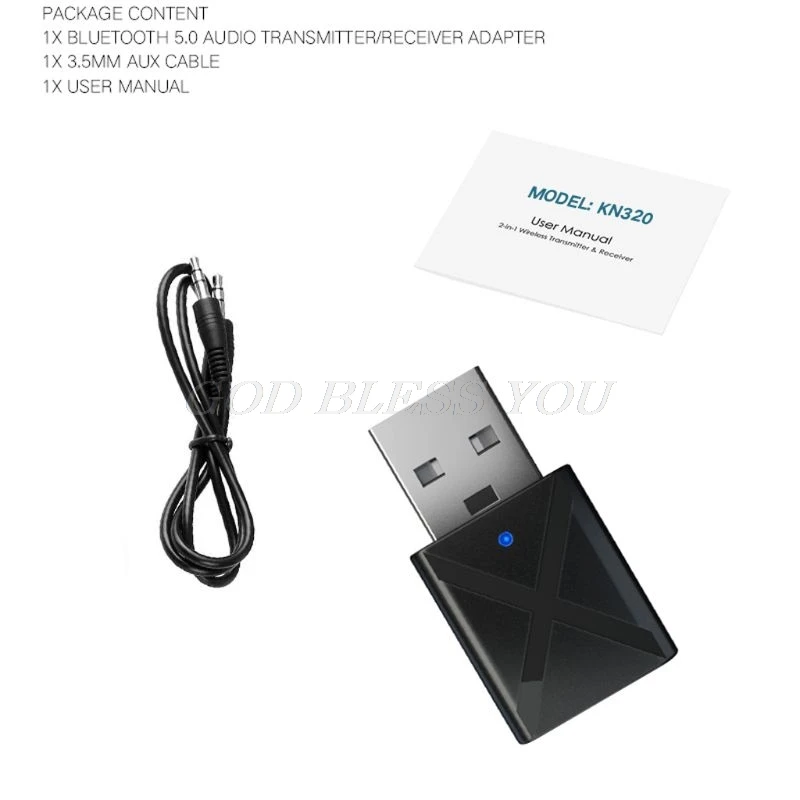 2в1 соединение через usb и беспроводное, через Bluetooth передатчик приемник стерео аудио музыкальный адаптер с 3,5 мм аудио кабель для домашнего ТВ MP3 PC автомобиля спике