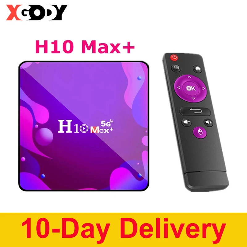 Приставка Смарт ТВ H10 Max plus Android 10.0 приставка H313 четырехъядерный 64-битный