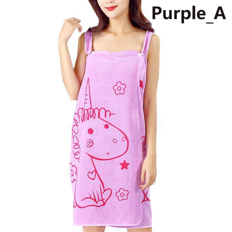 Для женщин быстросохнущая волшебный мультфильм утолщение купальный Полотенца