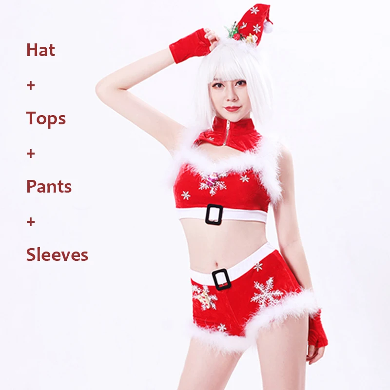 Suit Праздничная одежда женский костюм для рождественской вечеринки GoGo Dance Рождественская одежда рейв представление наряд диджея сценическая одежда BL3029 - Цвет: Suit