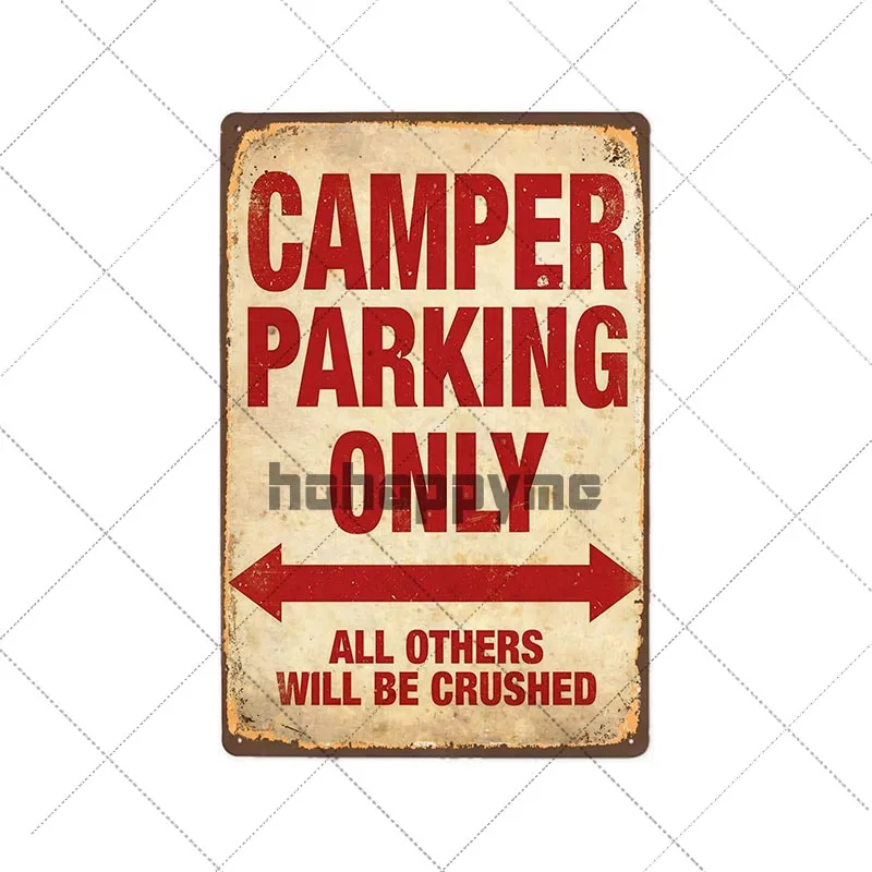 Keviewly ACDC Parking Only Plaque murale vintage en fer pour bar, café, garage, maison, cadeau d'anniversaire, mariage