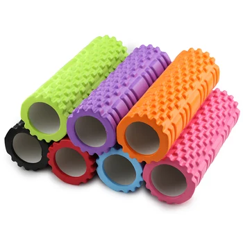 

45 cm yoga column Pilates yoa Fitness foam roller train gym massage mesh trigger point therapy exercises Physio