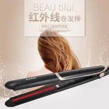 Светодиодный Дисплей 2 в 1 Керамика расческа-выпрямитель для волос Плойка для завивки волос, электрический распутывающая расческа для выпрямления волос, выпрямитель для волос щетка для волос