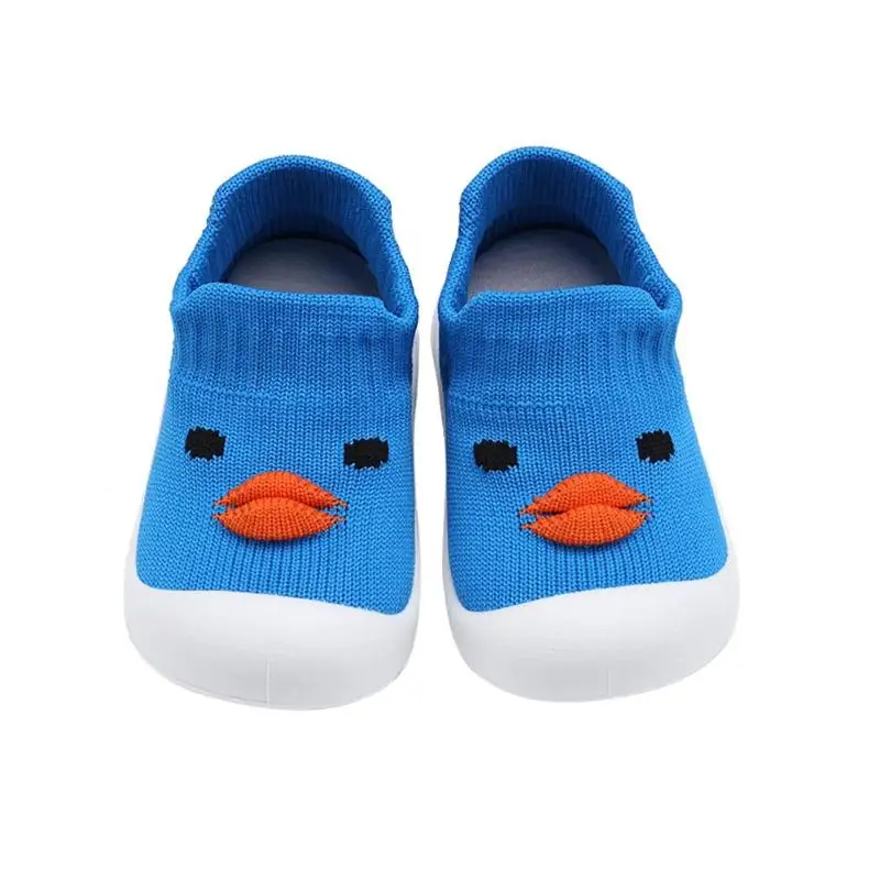 Милые Осенние повседневные плетеные туфли с мягкой подошвой для малышей - Цвет: Blue 0-6M