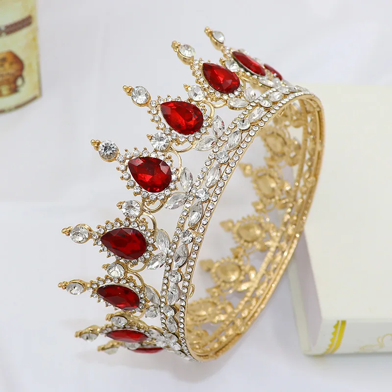 Crystal Queen King Tiaras and Crowns Bridal Diadem For Bride Women Headpiece Hair Ornaments Wedding Head Jewelry Accessories | Украшения и