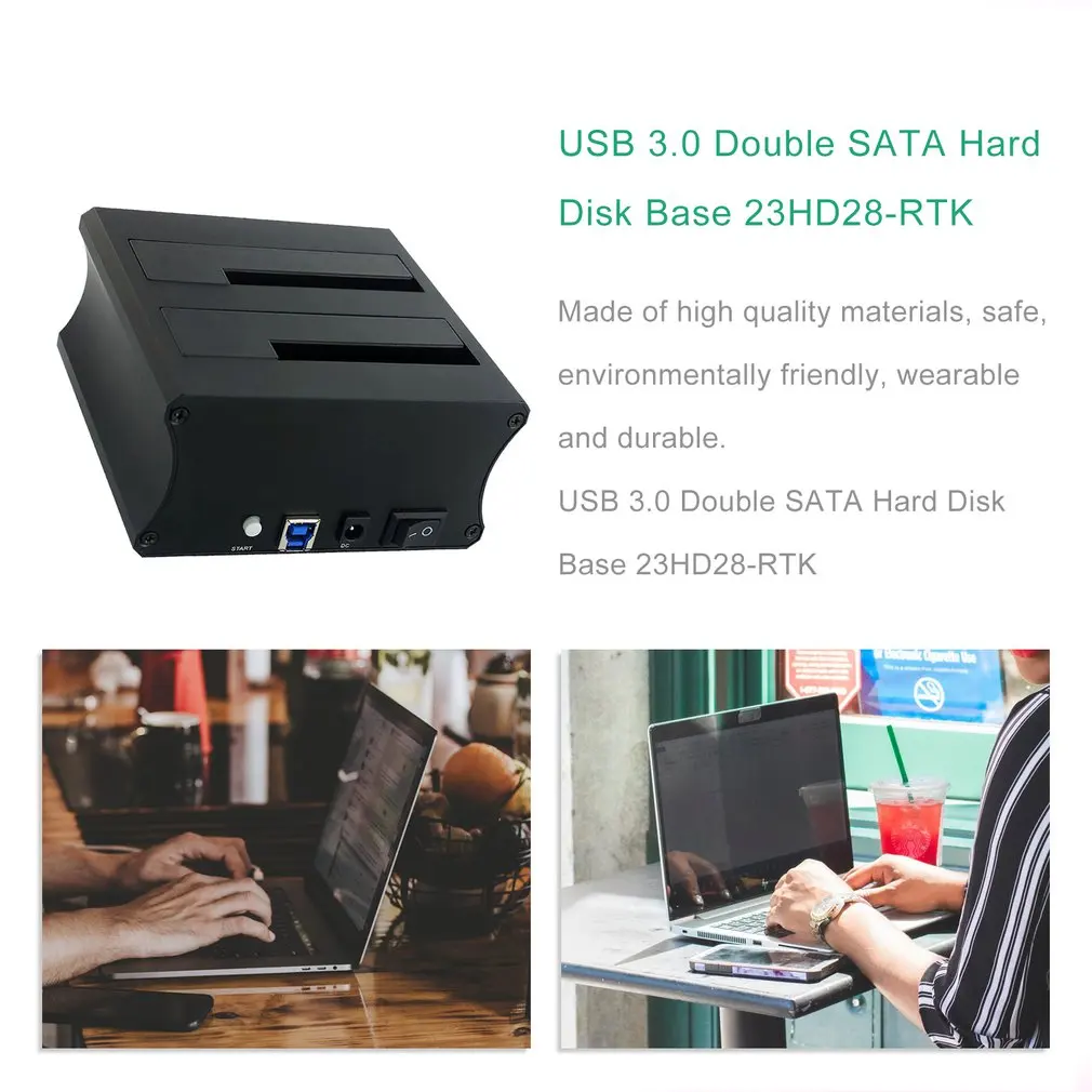 23HD28-RTK двойной жесткий диск Расширенная база eSata USB3.0 концентратор 2," 3,5" SATA IDE HDD Расширенная база для компьютера