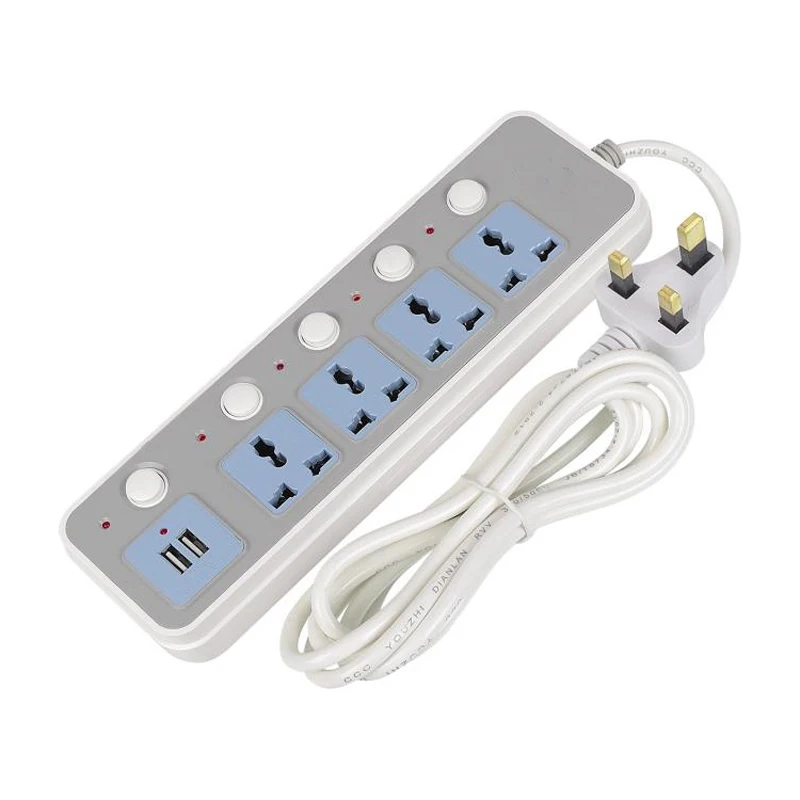 Новый smart Мощность полосы 10 быстрой зарядки 2 USB Расширители Plug 4 Стандартный