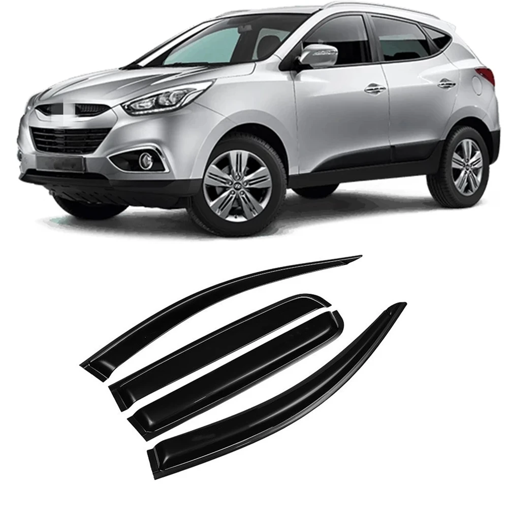 Para Hyundai Creta IX25 2014-2019 Accorios Para Coch Viseras De Ventana Protector Solar Para Lluvia Deflector De Viento Protector Contra Intemperie Moldura Embellecedor - AliExprs