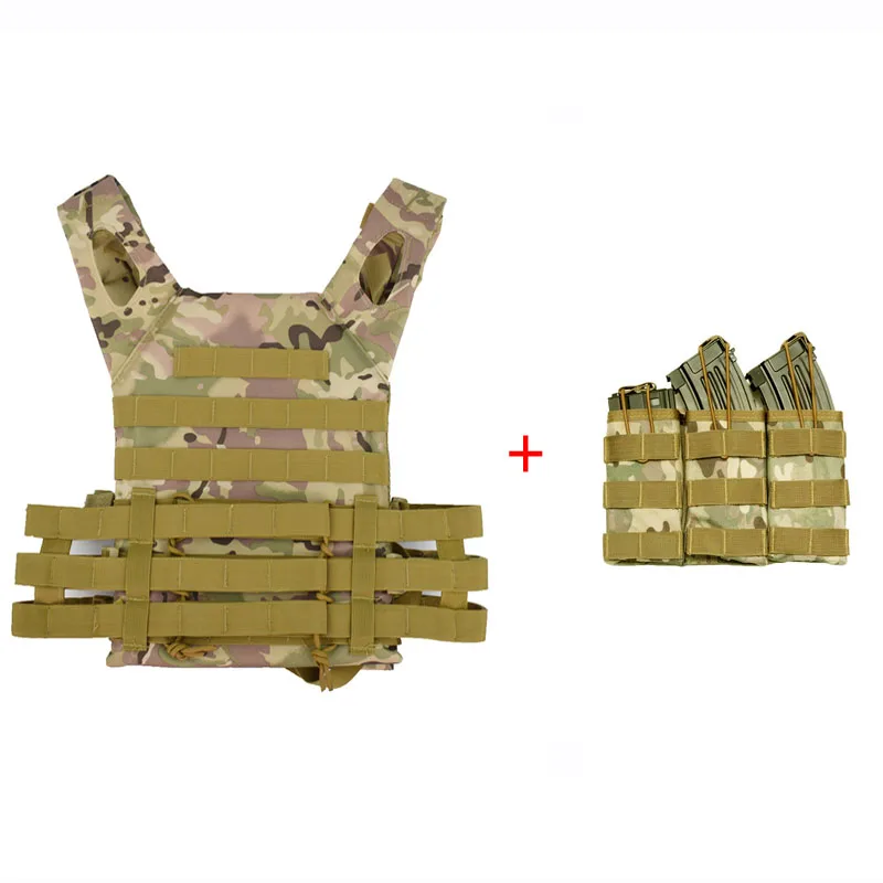 Тактический жилет армейский БОЕВОЙ ОХОТНИЧИЙ тарелка MOLLE защитный для