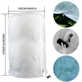 

Plant Freeze Protection Covers Plant Frost Blanket Reusable Shrub Jacket Covers Zipper for Season Extension&Frost Protection