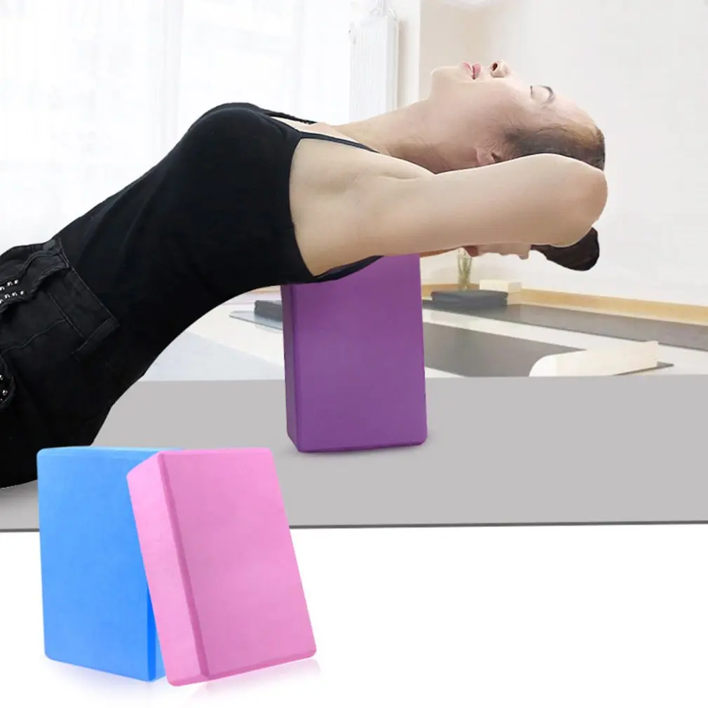 EVA Gym Blocks Foam Brick Training Exercise Fitness Set Tool Yoga Bolster Pillow Cushion Stretching Body Shaping Health Training