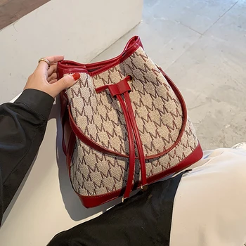 

с доставкой Small Bucket Bags for Women 2020 Winter Trendy Large Shoulder Handbags Branded Trending Trending Hand Bag