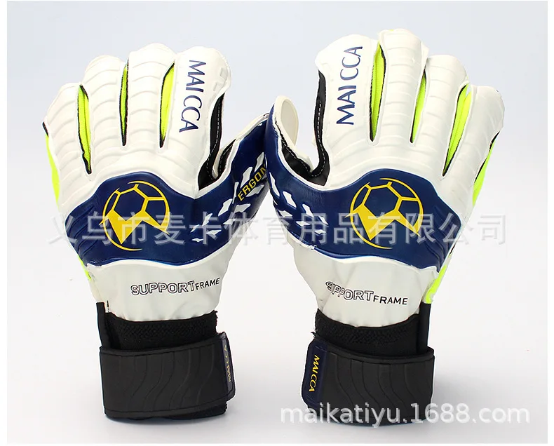 

McCarthy Football Goalkeeper Gloves Top Grade with Finger Guard Latex Anti-slip Palm Gantry Goalkeeper Member Gloves Wholesale