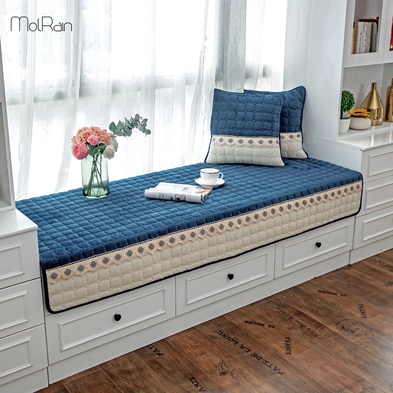 Four Seasons Universal Carpet Bay Window Mat Lace Matching Balcony Mats Carpets Non slip Cushion