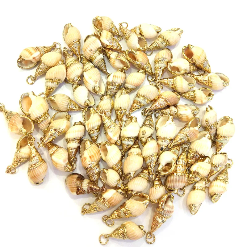 

Natural Shell Conch Pendants Irregular Shape Jewelry for Jewelry Making DIY Necklace Bracelets Accessories 10x25-12x28mm