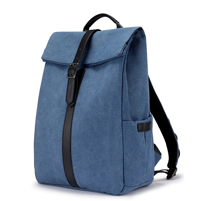 Женский повседневный рюкзак LOVEVOOK, рюкзак для ноутбука больщой емкости, многофункциональный рюкзак для путешествии из ткани - Цвет: Синий