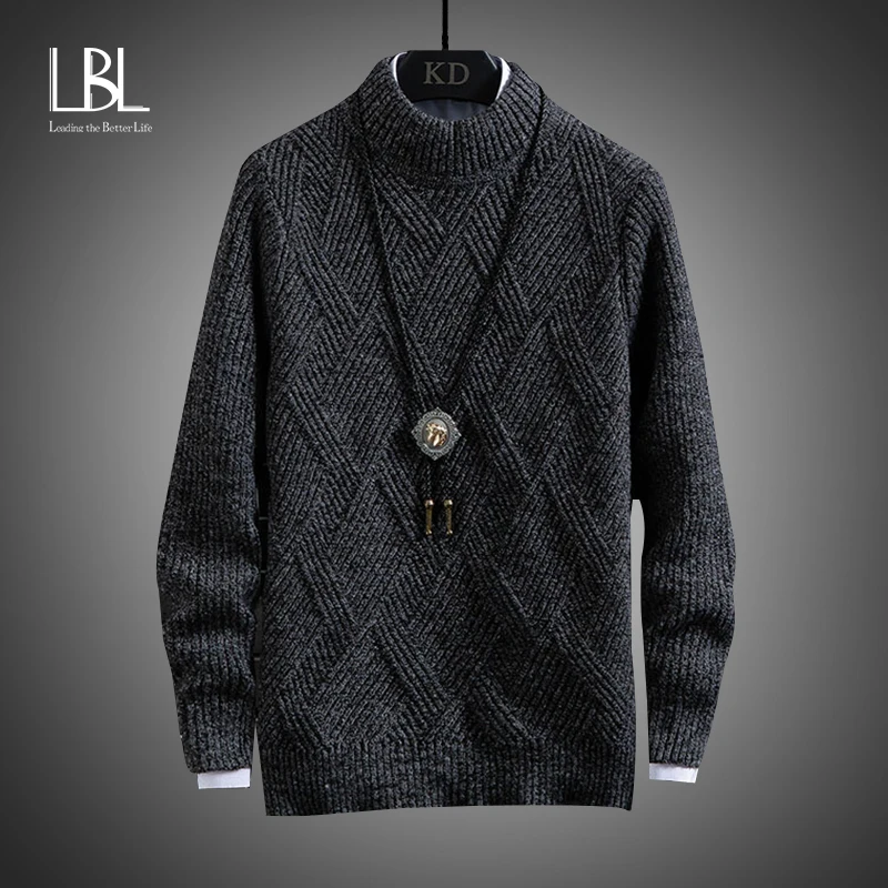 Knitted Sweaters Jumper-Robe Cashmere Jersey Pull Men Winter O-Neck Autumn Cotton Hiver