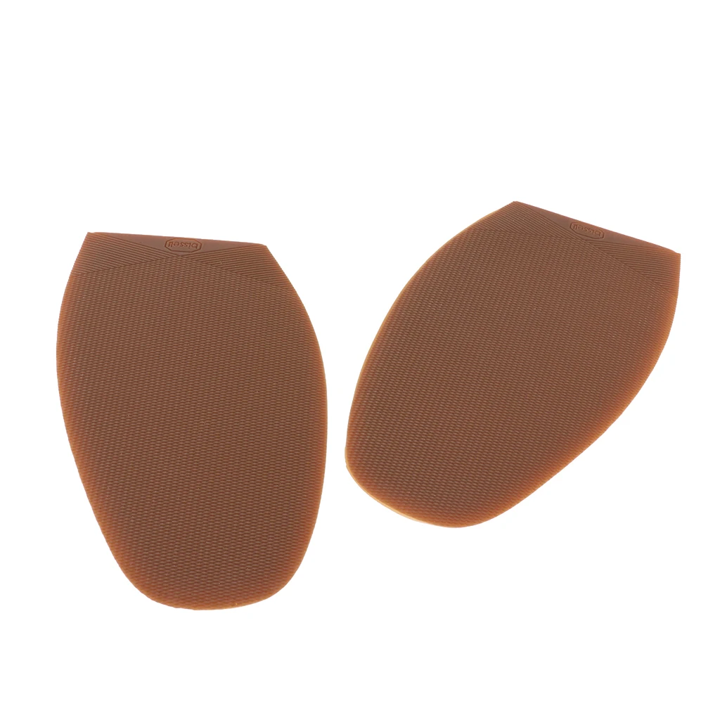 

Stick/Glue on Soles DIY Non Slip Grip Pad Tips Replacement for Shoe Sole Repair - Brown