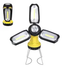 COB переносной светодиодный прожектор usb зарядка светодиодный светильник ing кемпинговый светильник складной для охоты, палатки кемпинга фонарь