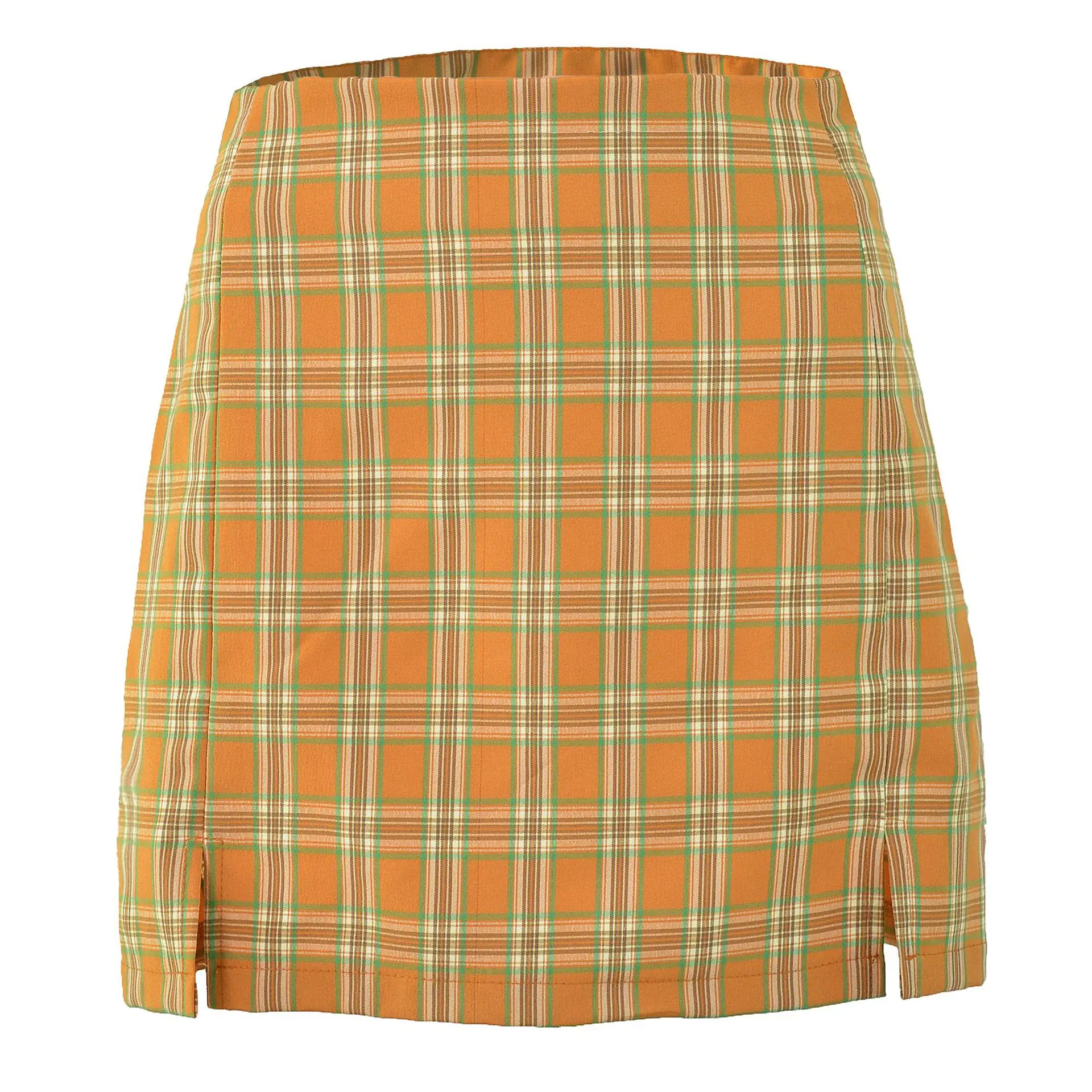 Skirts Womens 2020 Casual  Plaid  Pencil  Above Knee, Mini Bodycon Skirts Fashion High Waist Sexy Slim Mini Skirt Mujer Faldas