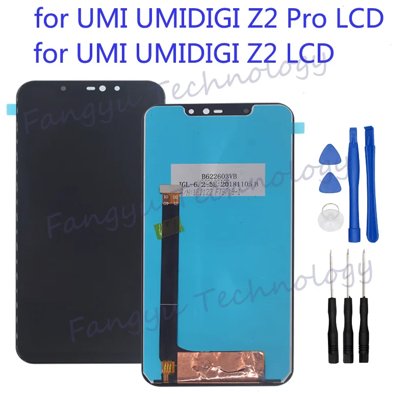 

6.2" Original LCD For UMI UMIDIGI Z2 Pro LCD+Touch Screen Digitizer Component Replacement For UMI Z2 LCD display Repair Kit+tool