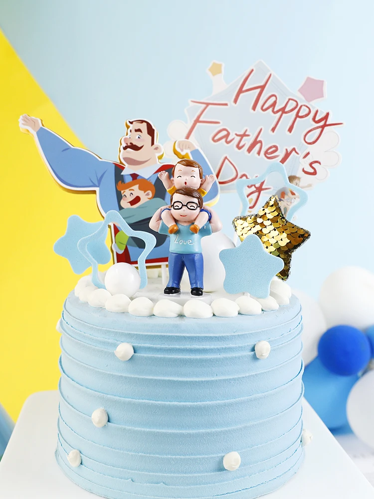 Decoration De Gateau Super Papa En Resine Pour Joyeux Fete Des Peres Gateau D Anniversaire Dessert Fete Des Peres Accessoires De Fete Aliexpress