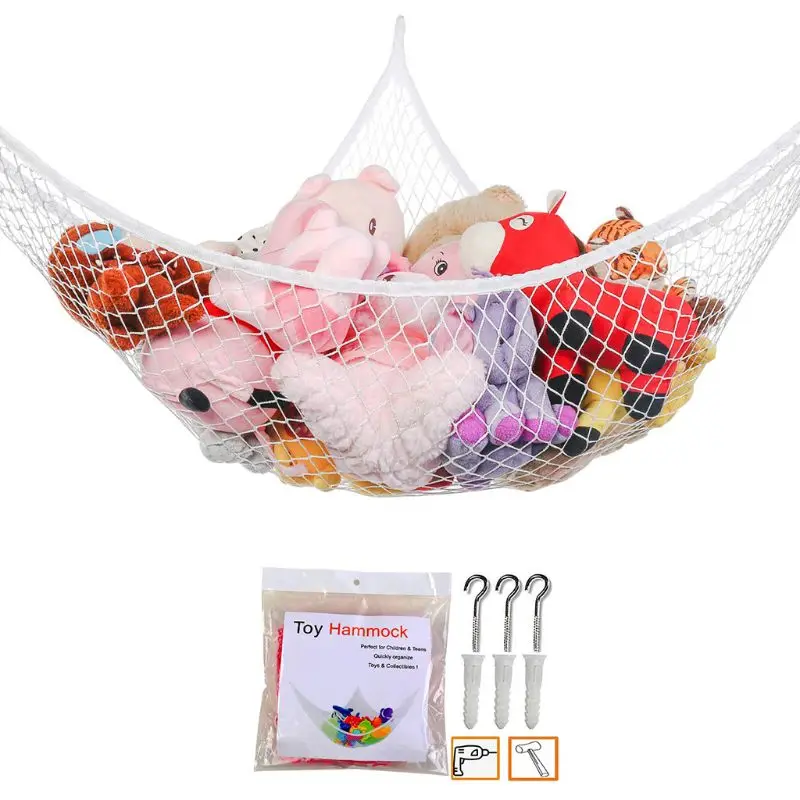 corner hanging net for stuffed animals