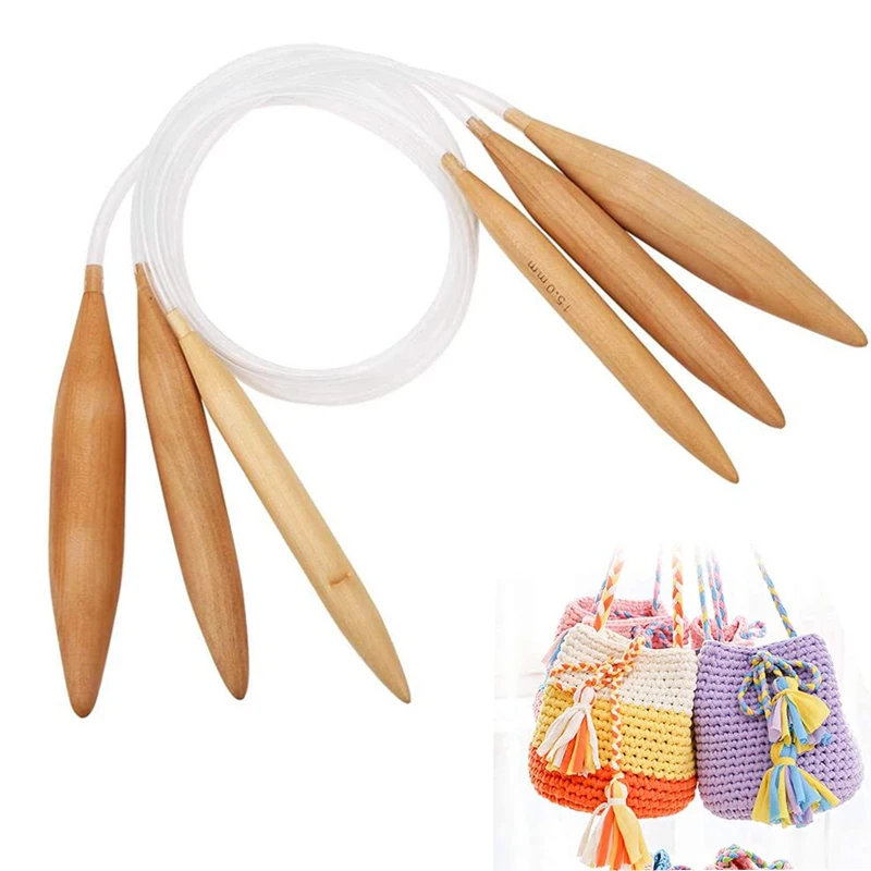 2Pcs/Set 35cm Large Size Wooden Knitting Needles15/20/25mm Wooden Single  Point Knitting Needles Knitting tools for Scarf Sweater - AliExpress