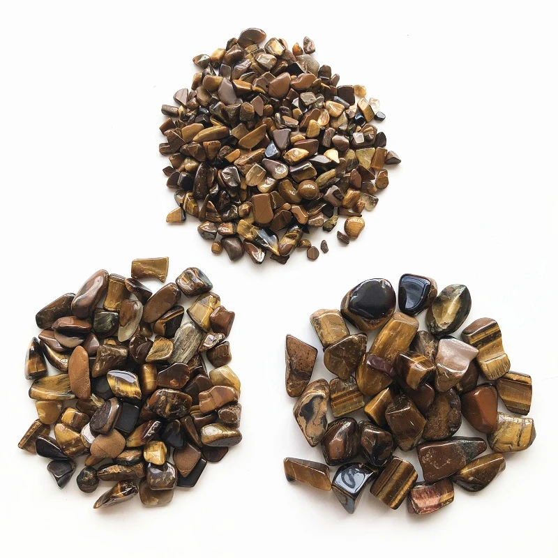 

50g 3 Sizes Natural Yellow Tiger Eye Tumbled Stone Healing Reiki Crystal Chakra Gravels Natural Stones and Minerals