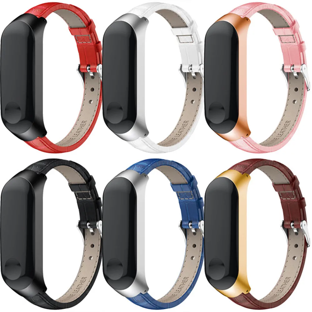 Ремешок для часов для xiaomi mi band 4 Кожаный браслет с ремешком marvel Ремешки для наручных часов для mi band 3 4 correa Смарт носимые аксессуары