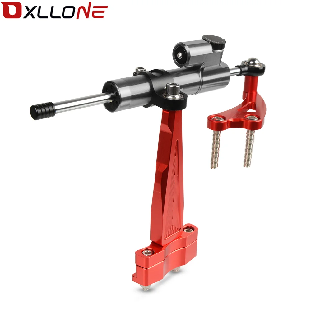 

MOTORCYCLE STEERING DAMPER BRACKETS Motorcycle Steering Stabilize Damper Bracket Mount CNC Motorbike FOR HONDA CB650F 2014-2018