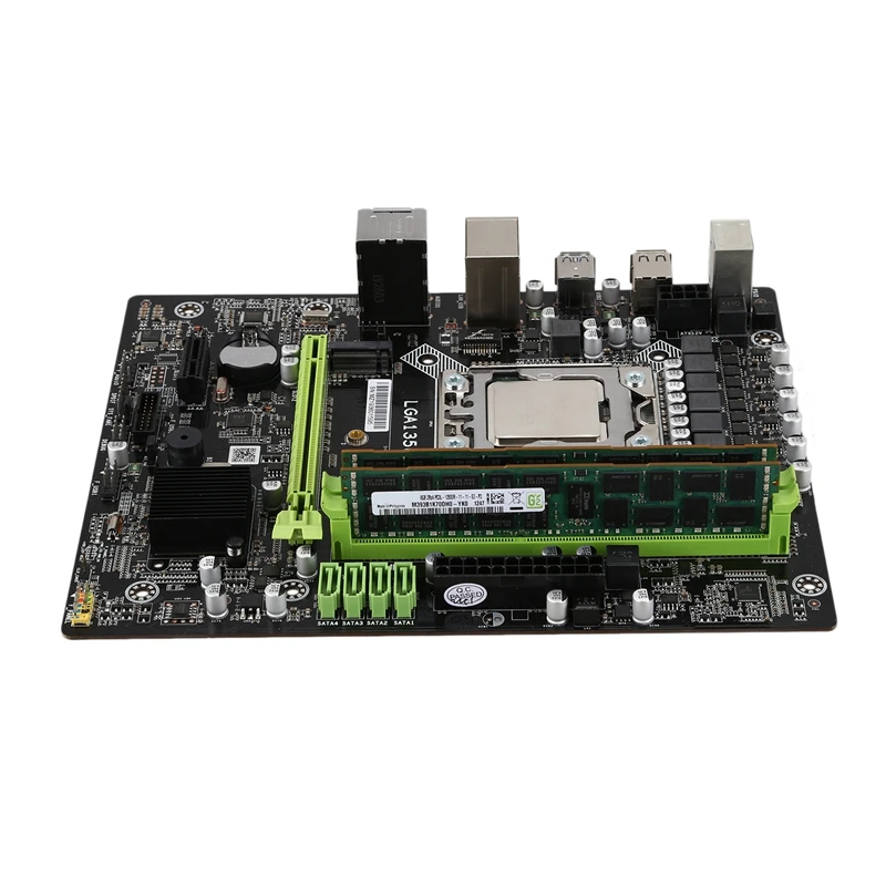 X79A материнская плата с LGA 1356 E5 2420 C2 2X8GB = 16 Гб 1600 МГц DDR3 память ECC Reg
