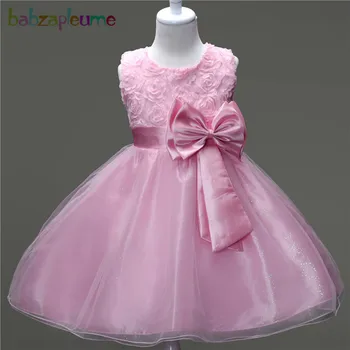 

3-10Years/Summer Baby Girls Summer Dress Korean Fashion Bow Sleeveless Lace Kids Princess Dresses For Children Clothing BC1785