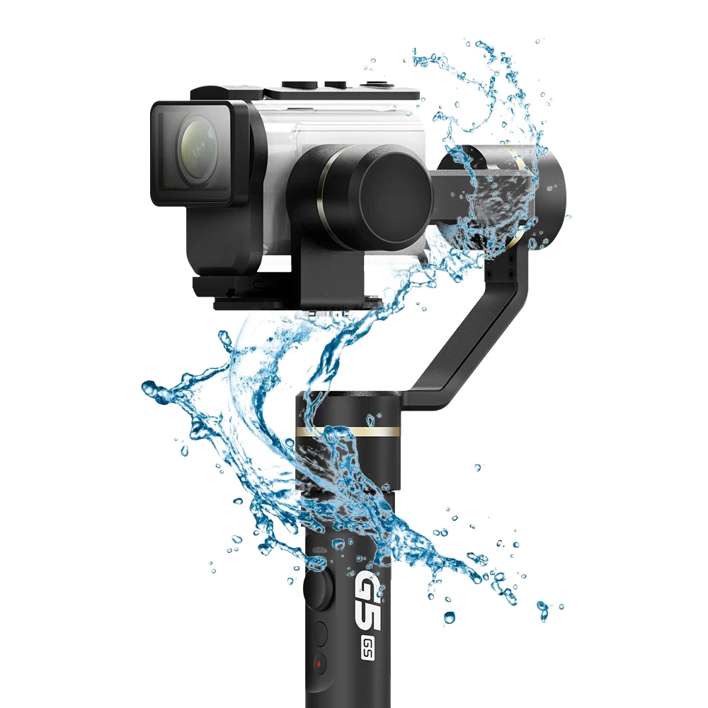 FeiyuTech G5 GS 3-Axis Single ручной шарнирный стабилизатор для камеры GoPro с защитой от брызг дизайн Поддержка мобильного для замедленной киносъемки с ЖК дисплеем таймером