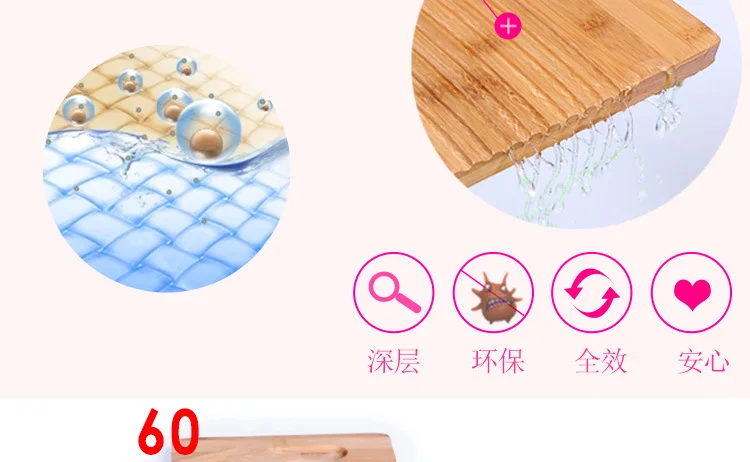 Moso bamboo Non-Пластик на толстой прочной средней 49 см гармошку бытовой стиральная доска