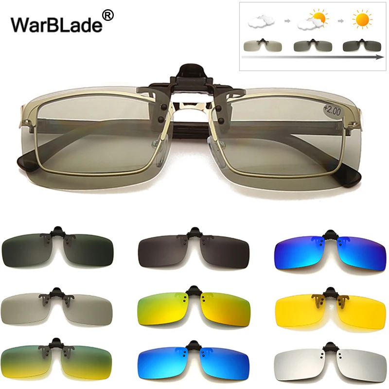 WarBLade mode lunettes de soleil polarisées verres photochromiques pince sur lunettes de soleil hommes femmes pêche randonnée lunettes de conduite_voghion.com