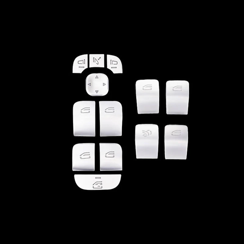 Car Window Glasses Lift Button Cover Switch Frame Trim For Mercedes Benz A B class W177 W247 GLB X247 2019-2020-21 Accessories