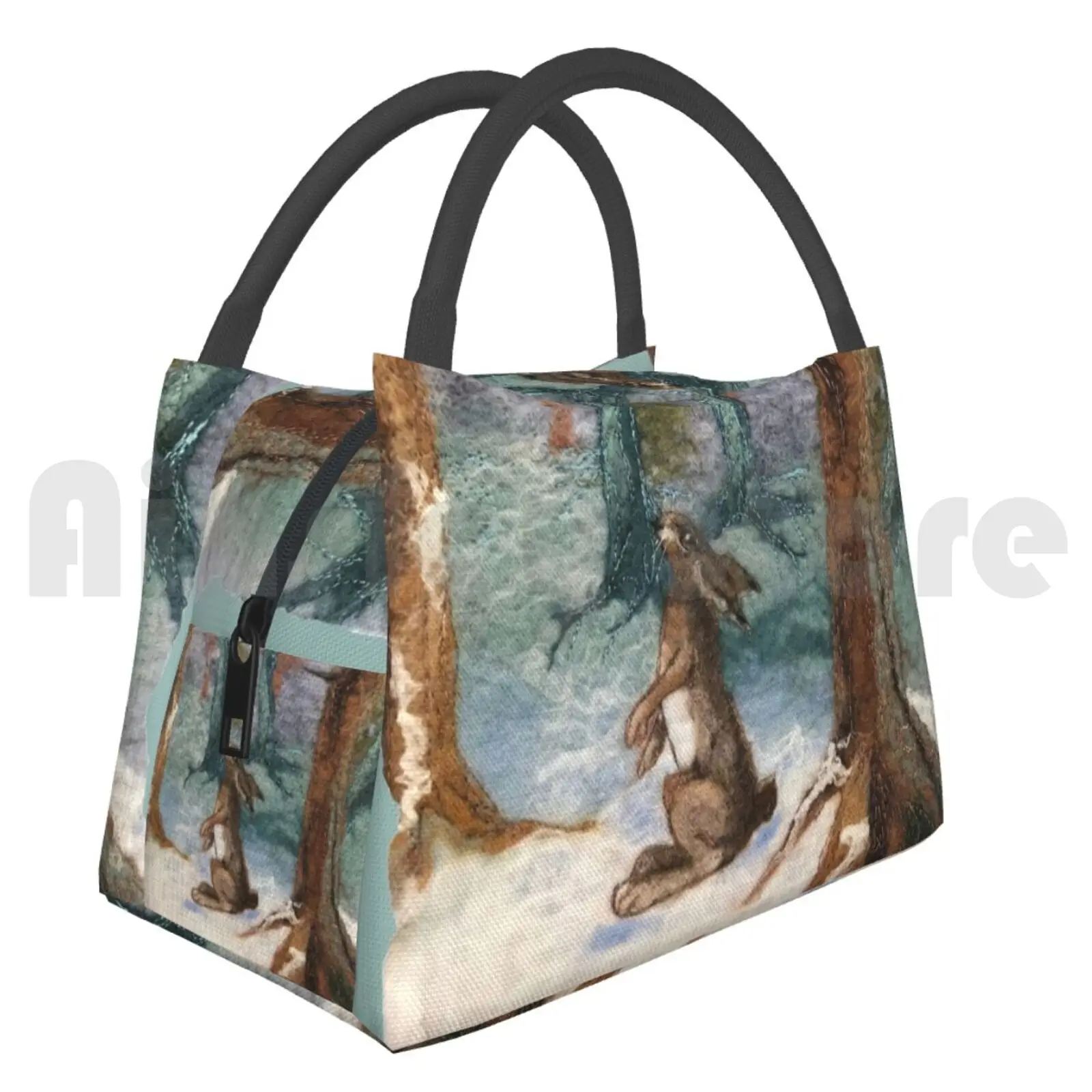 

Cooler Lunch Bag Picnic Bag Moon Gazing Hare Moon Gazing Hare The Ugly House Textile Art Jane Spencer Enchanted
