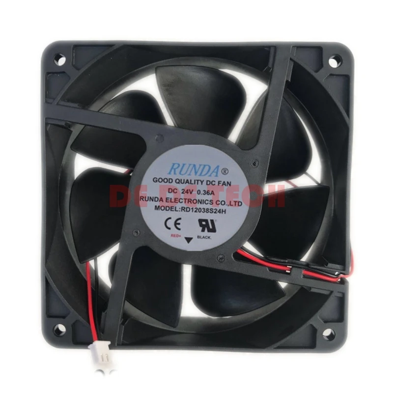 Для рунда RD12038S24H DC 24V 0.36A 120x120x38 мм 2-провод Сервер охлаждающий вентилятор один год гарантии