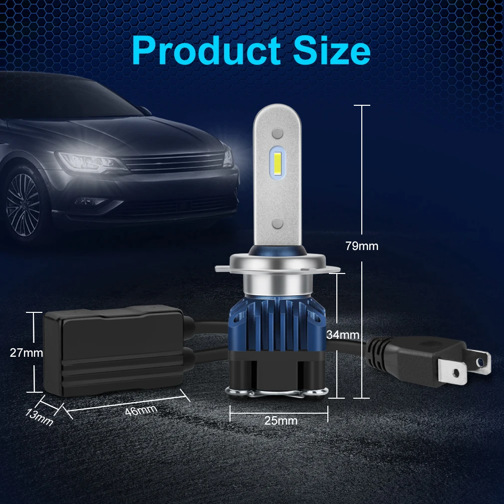 H4 светодиодный фары лампы H1 H7 9005 HB3 9006 HB4 H11 H8 светодиодный Canbus 6000 К 12000LM Автомобильная фара luces супертурбосистема светодиодный H4 12V
