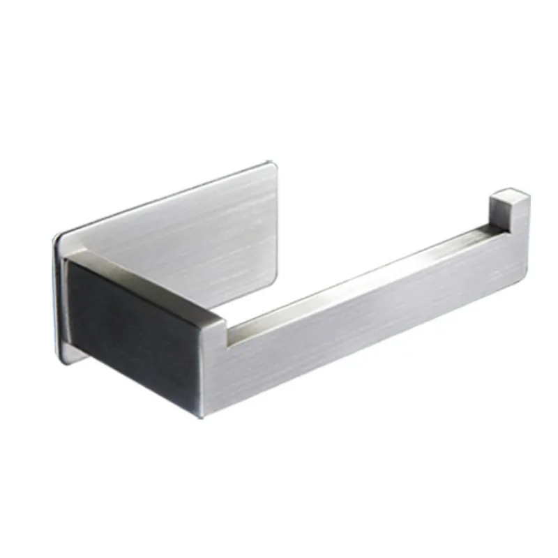 

Stainless steel punch-free black toilet paper holder Kitchen Roll Holder paper towel holder steady
