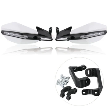 

Motorcycle Handguard with LED Light Hand Guard Shield Fit Pit Dirt Bike Motocross
