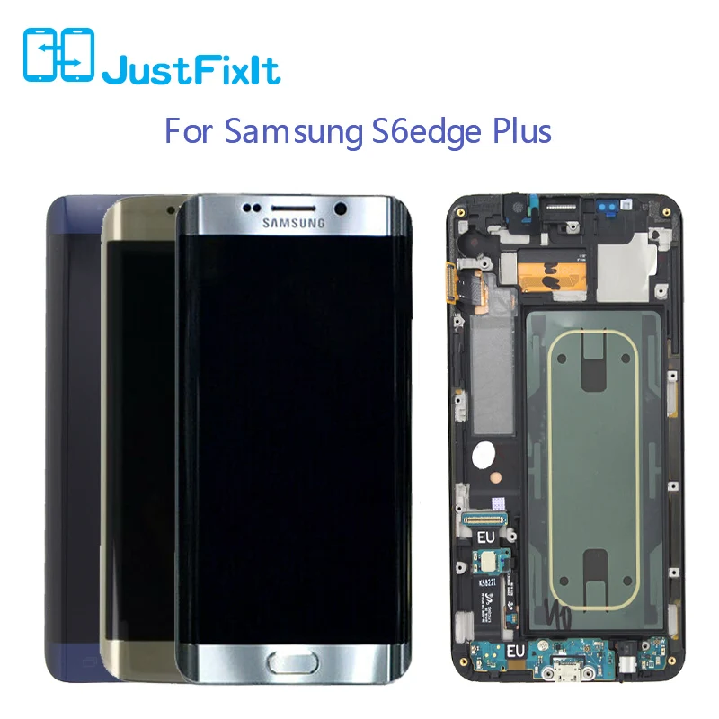 Сменный ЖК-дисплей для SAMSUNG GALAXY S6 edge plus G928 G928F для G928F с цифровым преобразователем сенсорного экрана