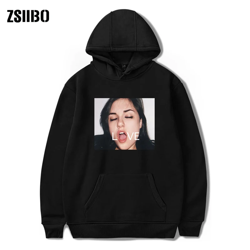 Drop Ship Hello Love Funny hoodies lovers thickness menswear men personality fun print letters casual streetwear NEWS hoodie