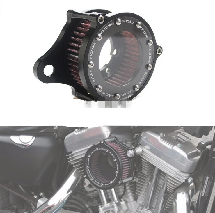 Motorcycle Air Filter Cleaner Intake System Kit For Harley Sportster XL883 XL1200 Iron 883 48 72 Seventy-Two 1991-2021 | Автомобили и