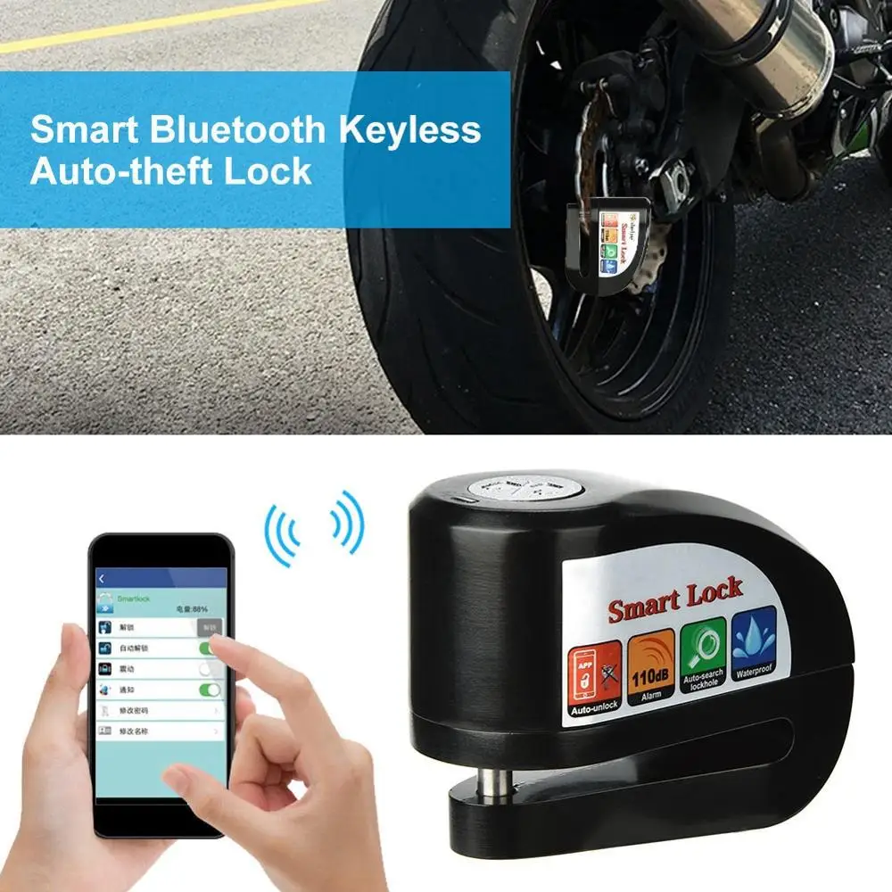 Смарт Bluetooth мотоцикл велосипедный замок приложение без ключа авто-кража замок на продажу горячая распродажа