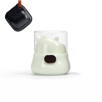 

Nanshan Sir Penguin Fast Guest Cup Glass Teacup Single Person Portable Tea Set Simplicity Carry On Make Tea Pot Ceramics